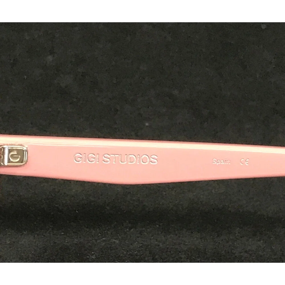 Gigi Studios Eyeglasses Frames ALMA GS9011/060 Clear Pink Cat Eye Full 53-16-140